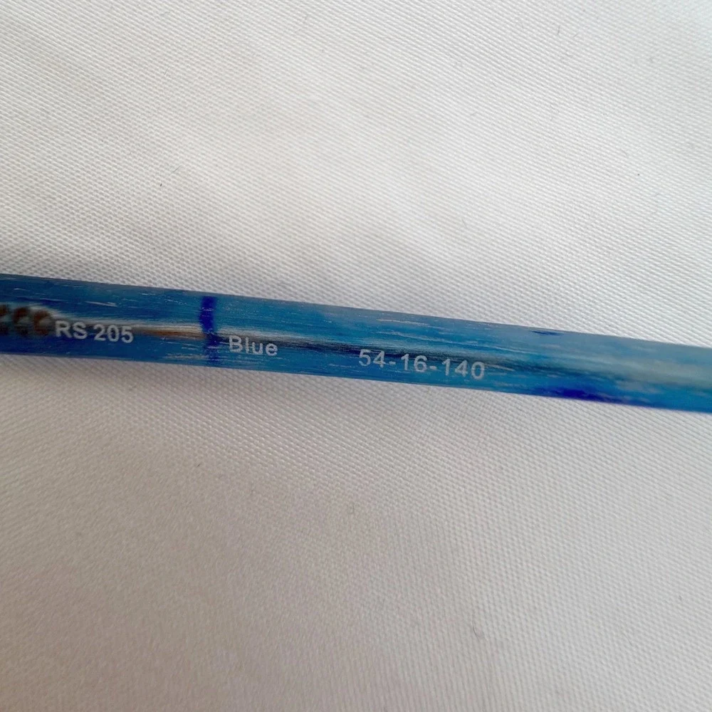 Rickey Smiley Eyewear RS 205 Blue Textured Cat Eye Optical Frames Chic 103-119